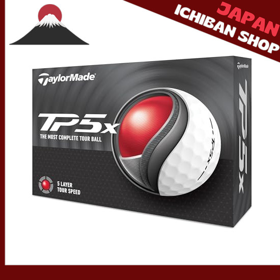 【จากประเทศญี่ปุ่น】 TAYLOR MADE TMJ24 TP5x JPN 12pcs TP5x Golf Balls 2024 Model White