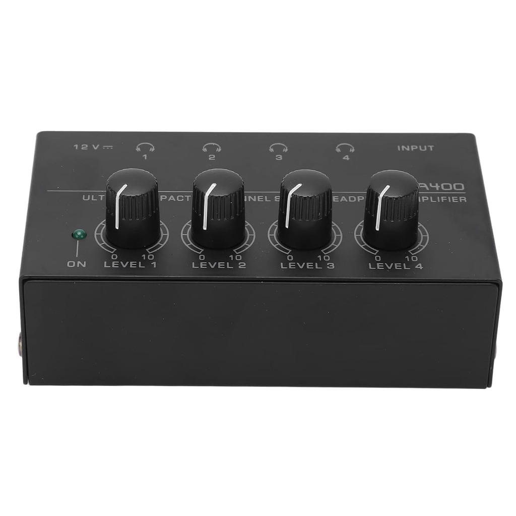 เครื่องขยายเสียงหูฟัง HA400 เครื่องขยายเสียงหูฟังสเตอริโอขนาดกะทัดรัด 4 ช่องเครื่องขยายเสียงหูฟังสเต