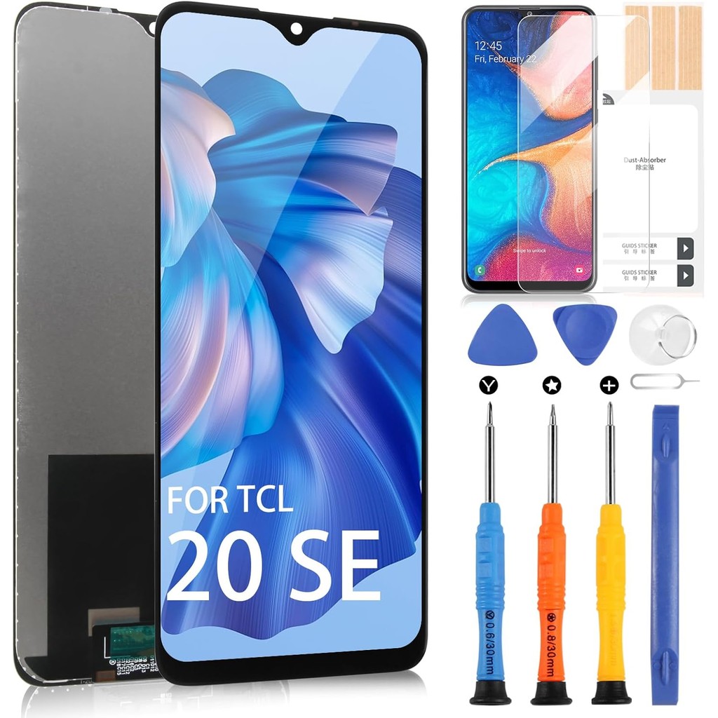 ชุดจอแสดงผล LCD สําหรับ TCL 20 SE, เปลี่ยนหน้าจอสําหรับ TCL 20 SE T671H T671F T671O T671E Touch Scre