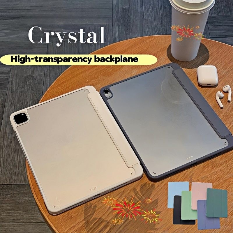 เคสไอแพด gen11 A16 2025 10.2  gen6/gen5 9.7  gen10 2022 Air7 /Air5/6 10.9 pro11 2024 ฝาหลัง อะคริลิก ใส่ปากกาไดไอแพด