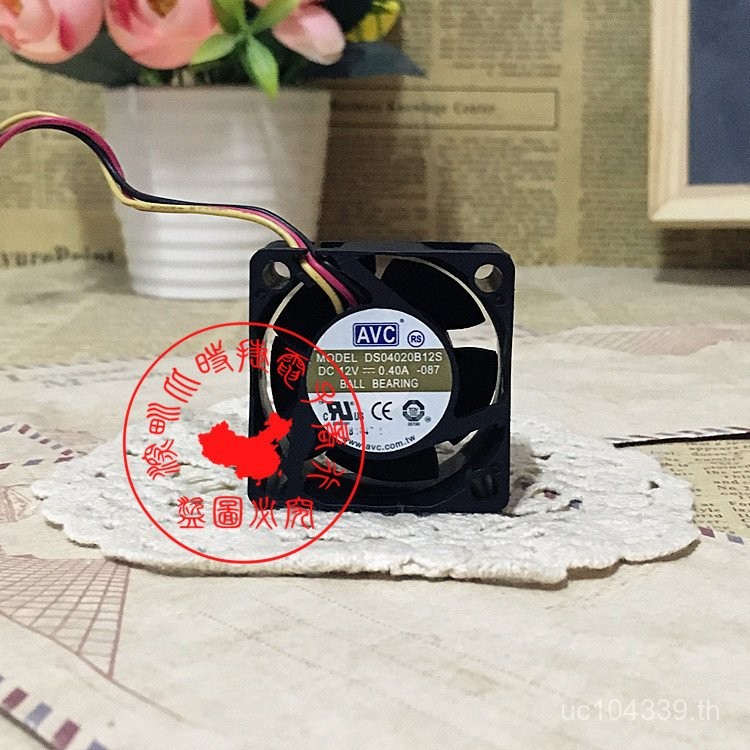 ยี่ห้อใหม่ 4020 ซม.AVC Original High Air Volume 0.40A พัดลมระบายความร้อน DS04020B12S 412V 04FS