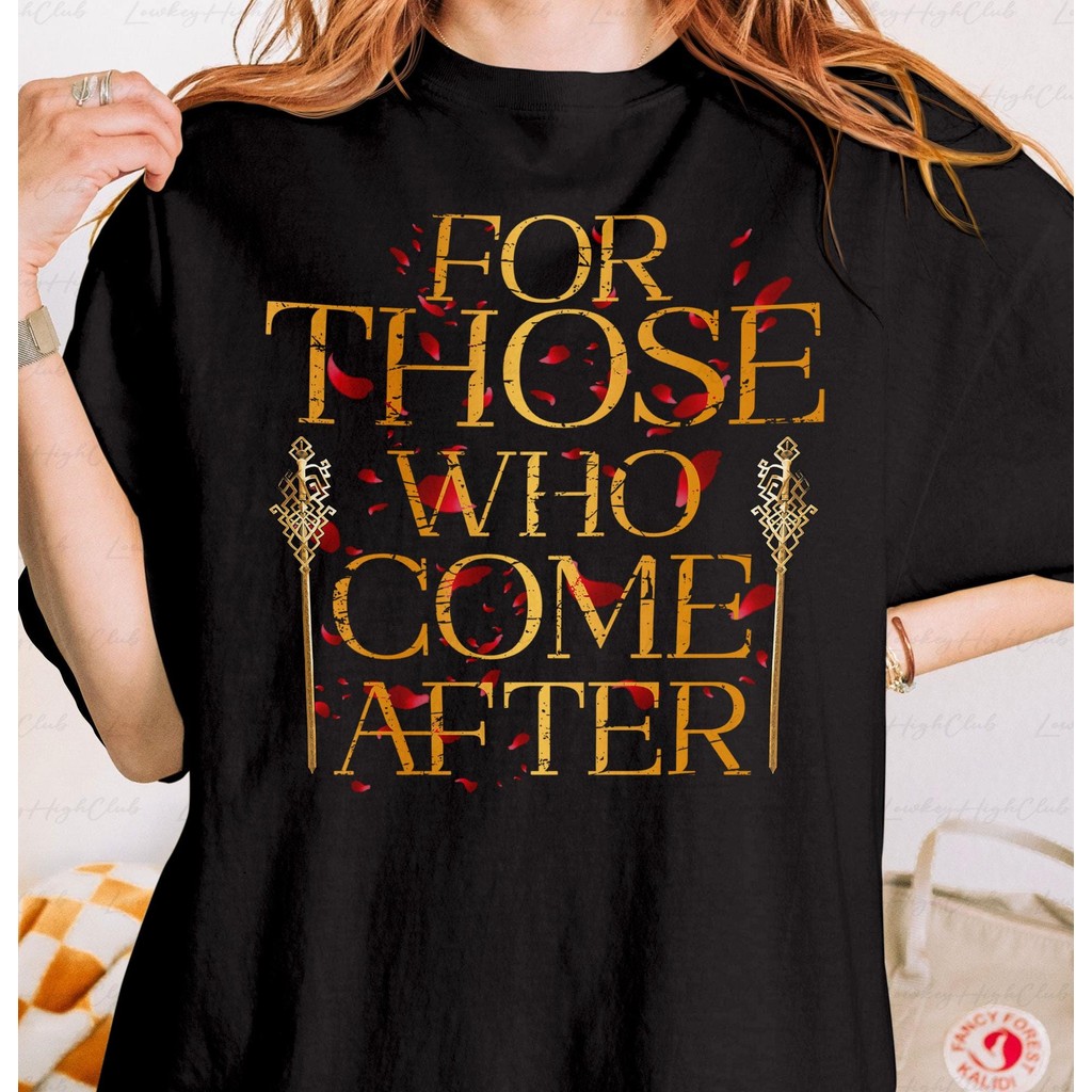 For Those Who Come After Swords Shirt, Red Petal Gaming Shirt, Gothic Warrior Outfits, Aesthetic Dar