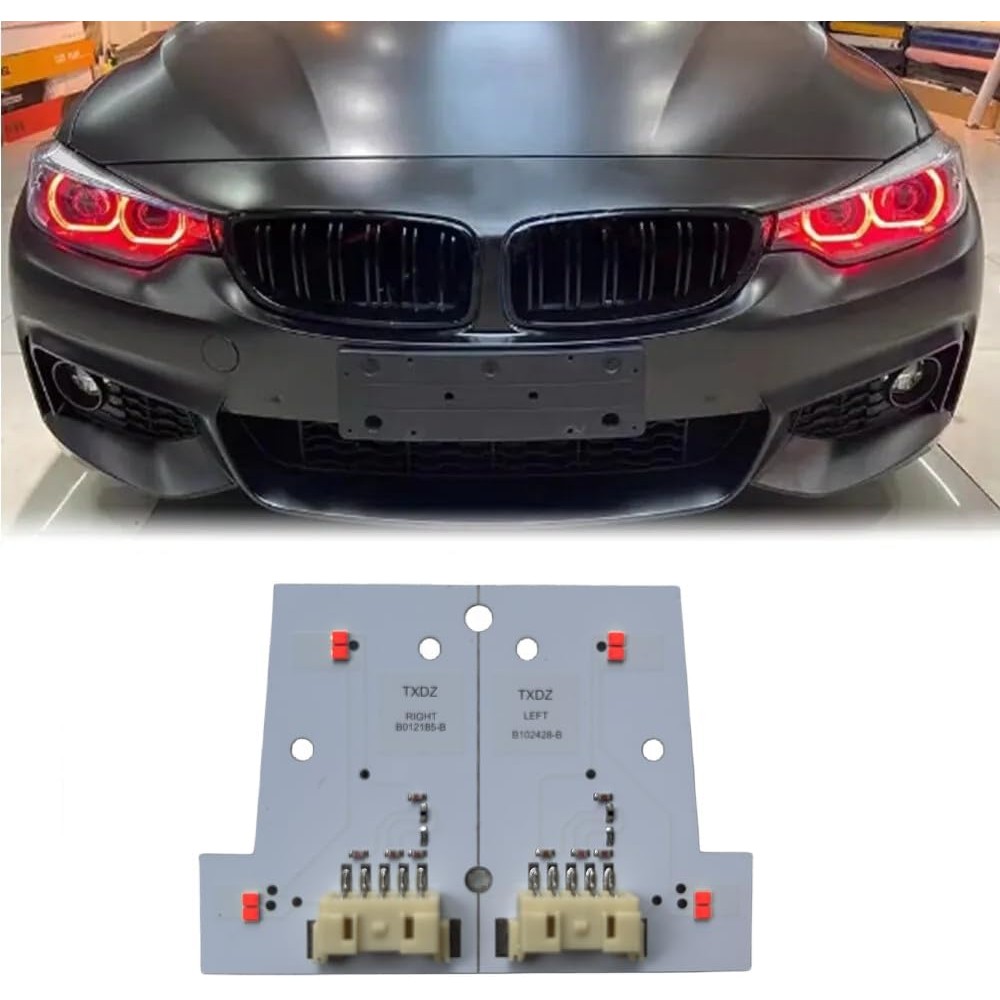 2 ชิ้นสีเหลือง DRL Angel Eyes LED Boards ชุด 2018 2019 2020 M3 F80 F82 F32 F33 F36 F83 LCI 420i 430i