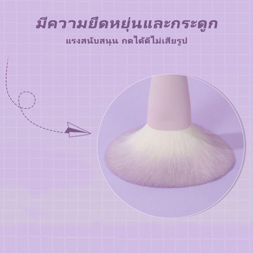 ชุดแปรงแต่งหน้า 10 ชิ้นพร้อมกระเป๋า,ชุดแปรงแต่งหน้ามืออาชีพ,อุปกรณ์แต่งหน้า,แปรงอายแชโดว์บลัชออนแปรงคอนซีลเลอร์แปรงคิ้ว - รูปที่ 5