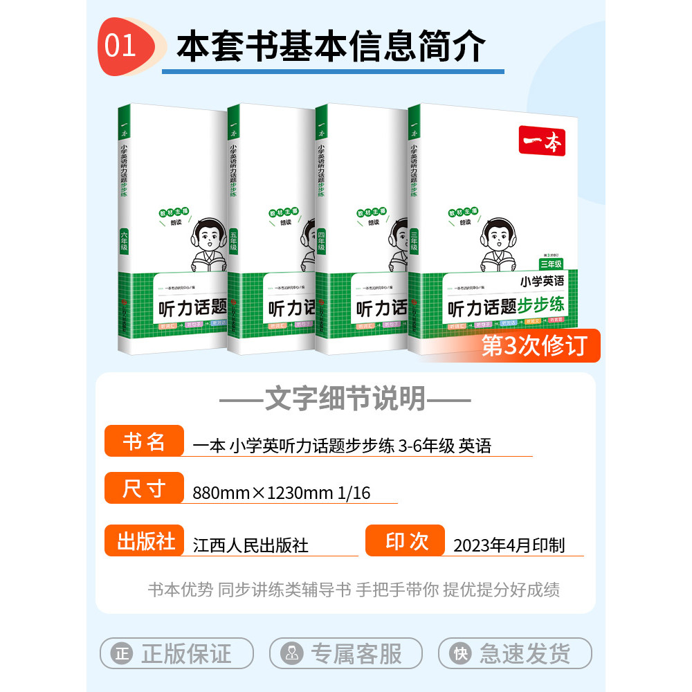 2024 เวอร์ชันใหม่ One Primary School ภาษาอังกฤษฟัง Topic Step-by-Step Practice Third Fourth Fifth Gr