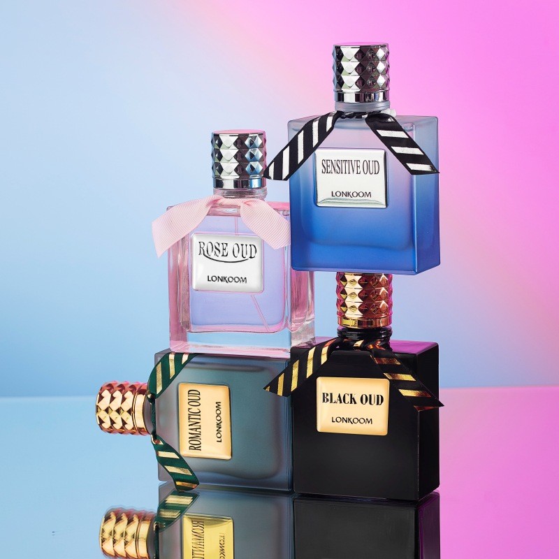 LONKOOM LONKOM Four Kingdoms Golden Bottle น้ําหอมผู้ชายผู้หญิงกลิ่นหอมติดทนนานกล่องของขวัญ 5PTY