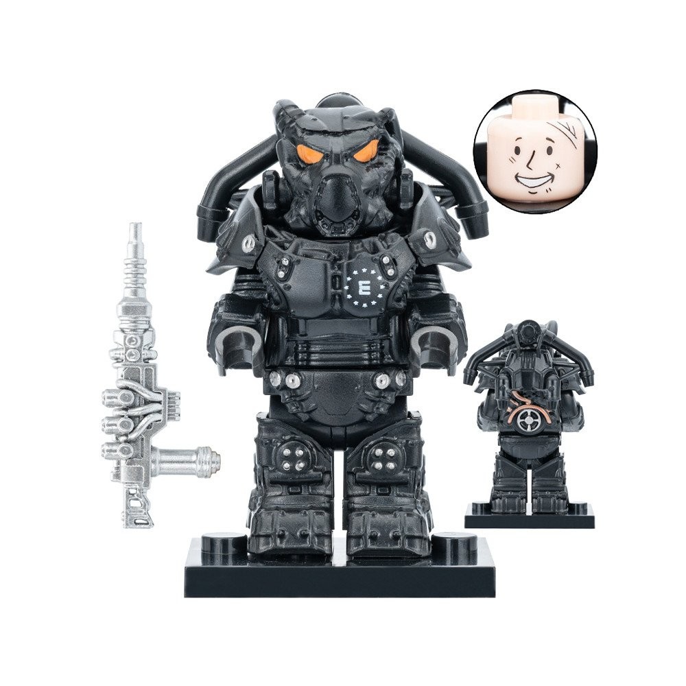 ขายร้อนบังคับอาคารบล็อกรังสีX01 Power Armored Inkrayเหล็ก Brotherhoodประกอบอาคารบล็อกMinifigureของเล