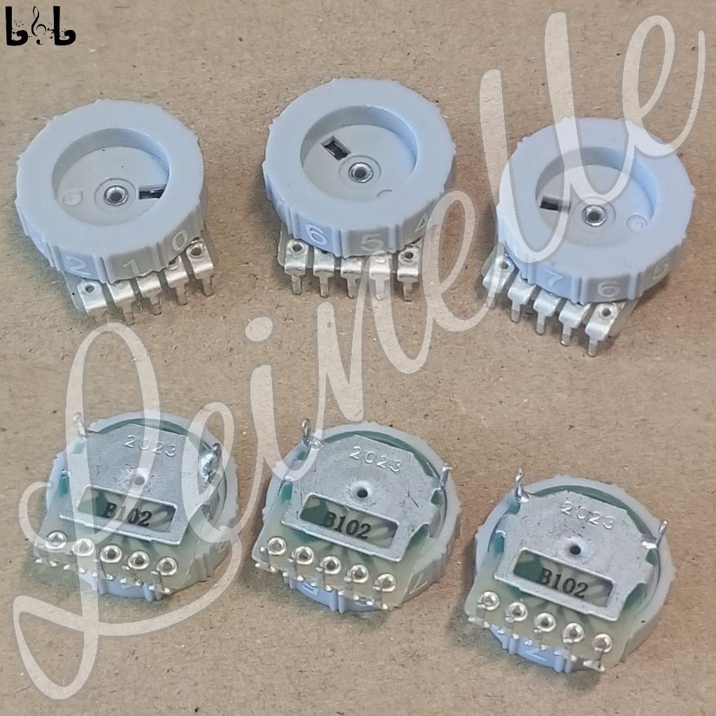 มิเตอร์แบบหมุน 5 ฟุต B102 B1k Ohm สําหรับ DIY พร้อมการหมุนตัวเลข