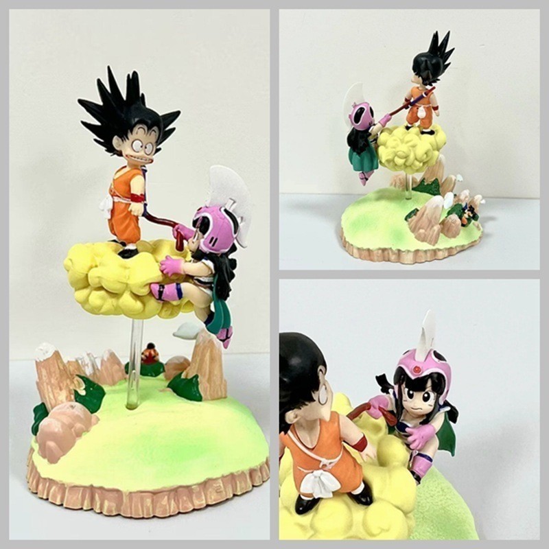 DaDa ของเล่น DT3 Super Saiyan Goku Kiki Muscle Cloud Scene รุ่น Q ในวัยเด็กรูปชนิดบรรจุกล่อง