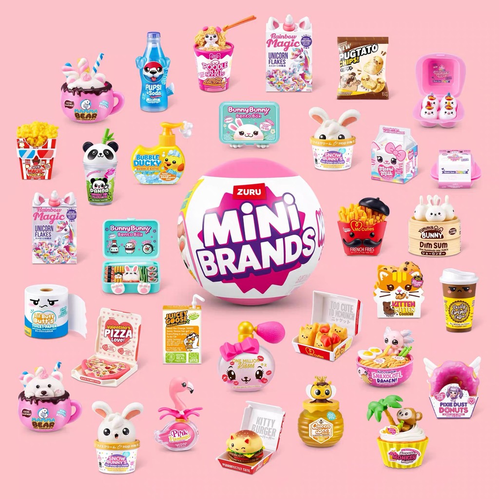 Zuru Mini Brands Kawaii กล่องตาบอดสะสมพร้อมปลายนิ้วของเล่นขนาดเล็กสําหรับเด็กผู้หญิง