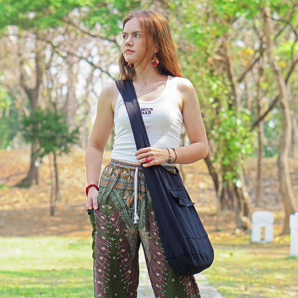 กระเป๋าผ้าหลุด QC (เป็นขุย) ไม่มีผลต่อการใช้งาน กระเป๋าย่าม ย่ามพระ ถุงย่าม พร้อมส่ง ส่งเร็ว by YourCozy