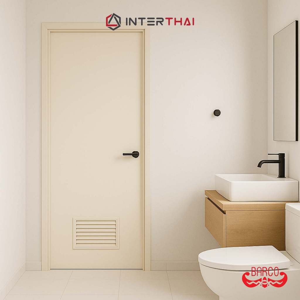 LION ประตู PVC แบบมีช่องลม (เฉพาะบาน  ไม่เจาะ) - รูปที่ 4