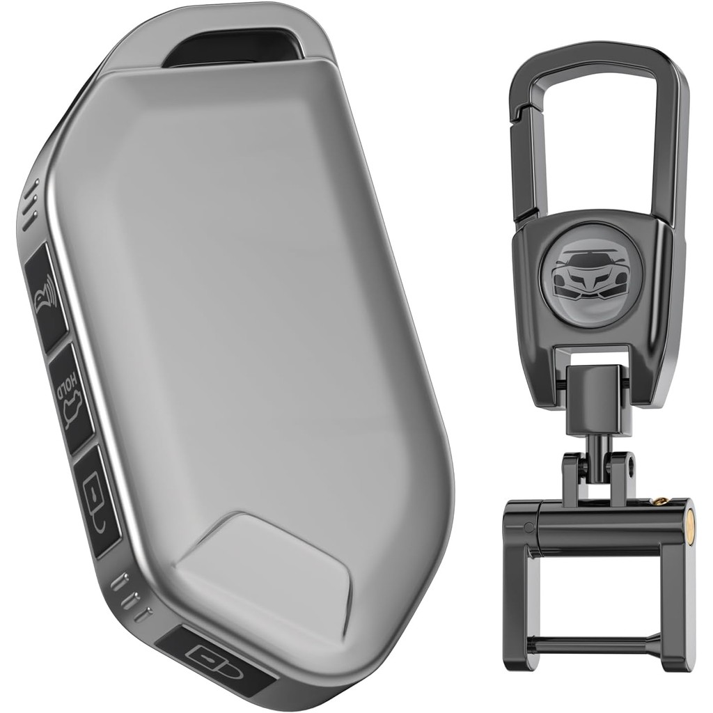 สําหรับฝาครอบ Kia Key Fob พร้อมพวงกุญแจ ไม่ต้องใช้สกรูสําหรับการติดตั้ง เข้ากันได้กับปี 2023 2024 20