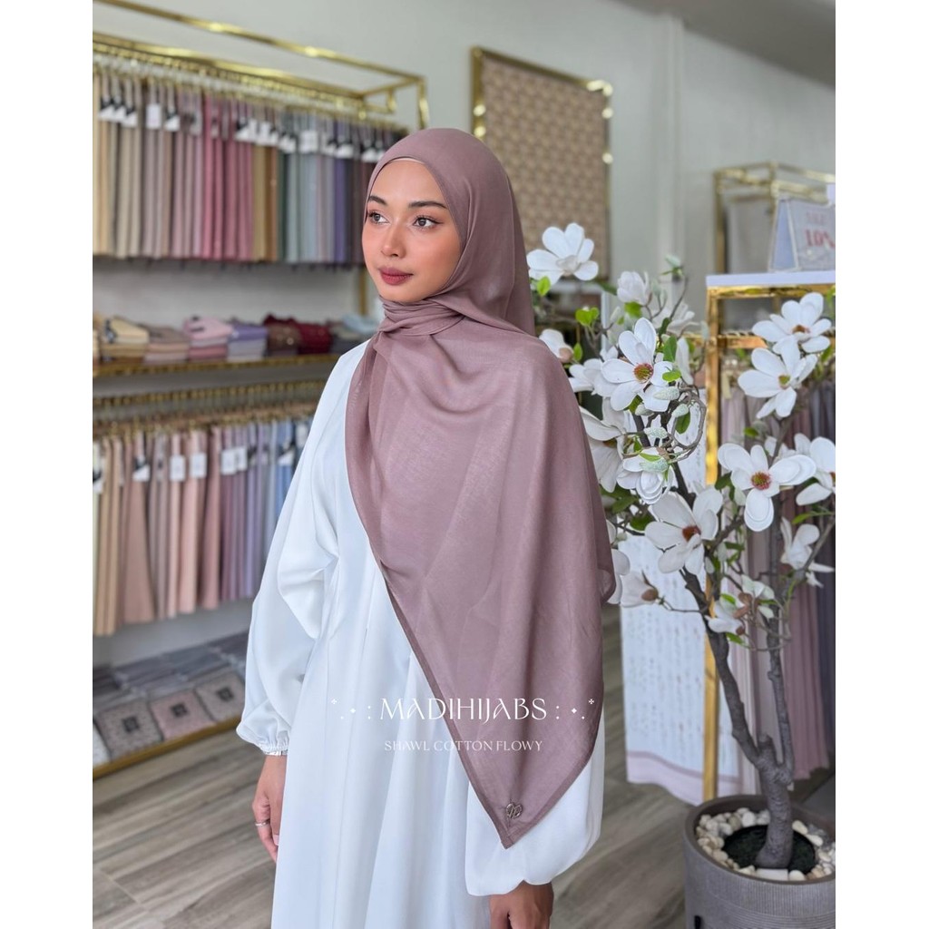 SHAWL COTTON FLOWY EASY TO WEAR ผ้าคอตตอนพันยาว โฟลวี่