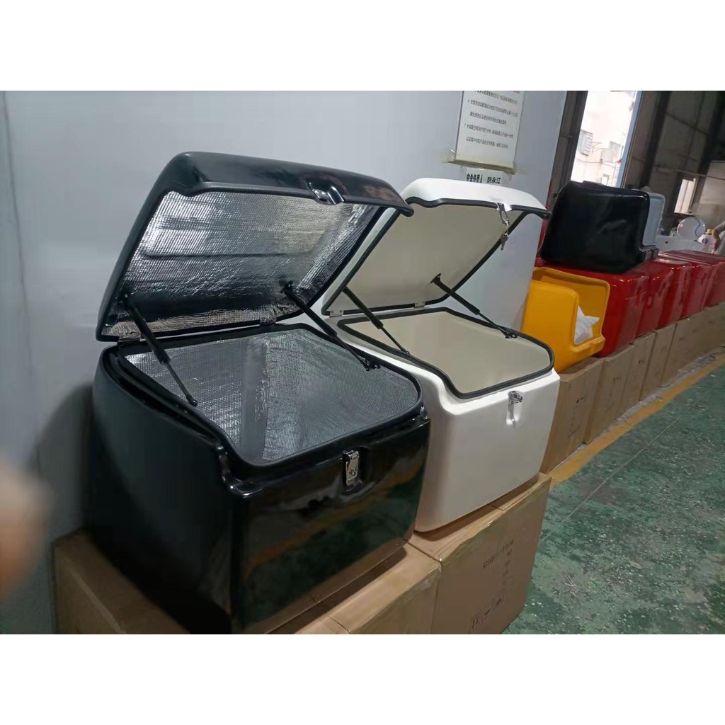 Jiangzhi High-Strength ขนาดใหญ่กล่องท้ายรถจักรยานยนต์ Takeaway Express Delivery Delivery Box Express