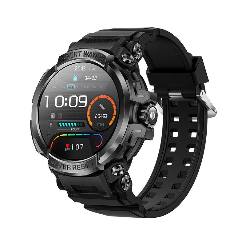 G90 กันน้ํา AMOLED Call นิ้ว GPS1.5 ความสูง Heart Rate Dual Band Air ความดันกีฬาสมาร์ทเข็มทิศนาฬิกา 