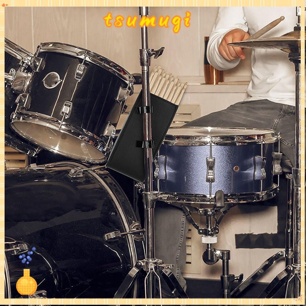 TSUMUGI Drum Sticks Bag,ทนทานUniversal Drumstick Holder,เครื่องดนตรีQuick Release Adjustable Drum Ma