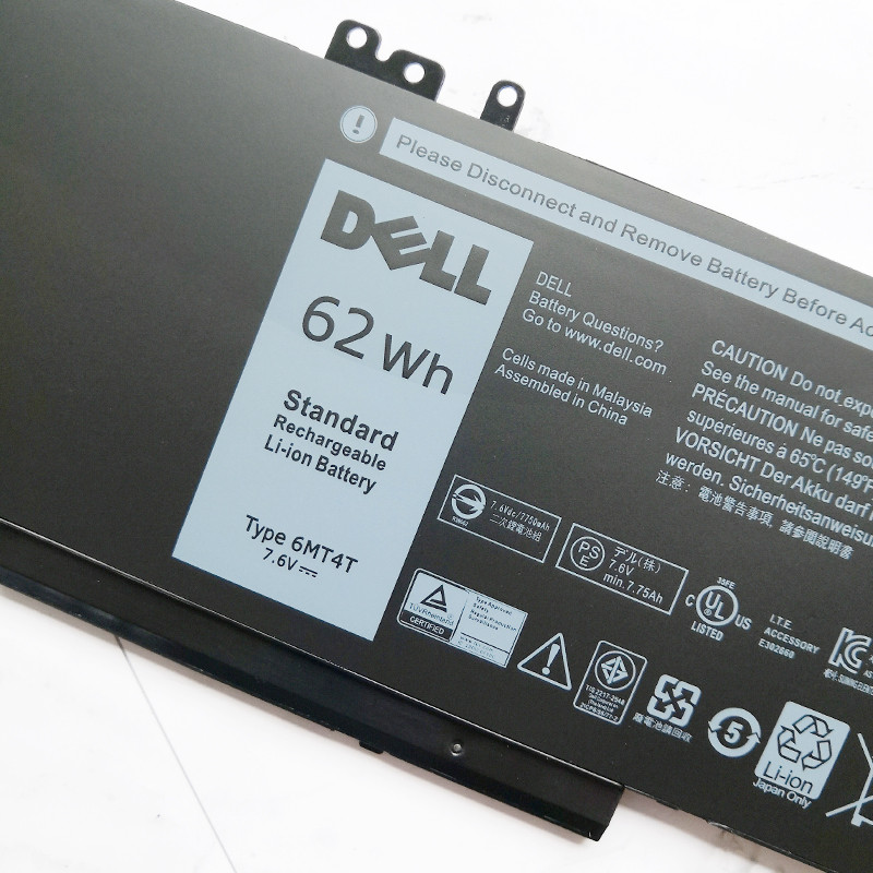 แบตเตอรี่ Dell E5450 E5550 E5250 3160 5570 P23T P62G P48G 6MT4T ของแท้