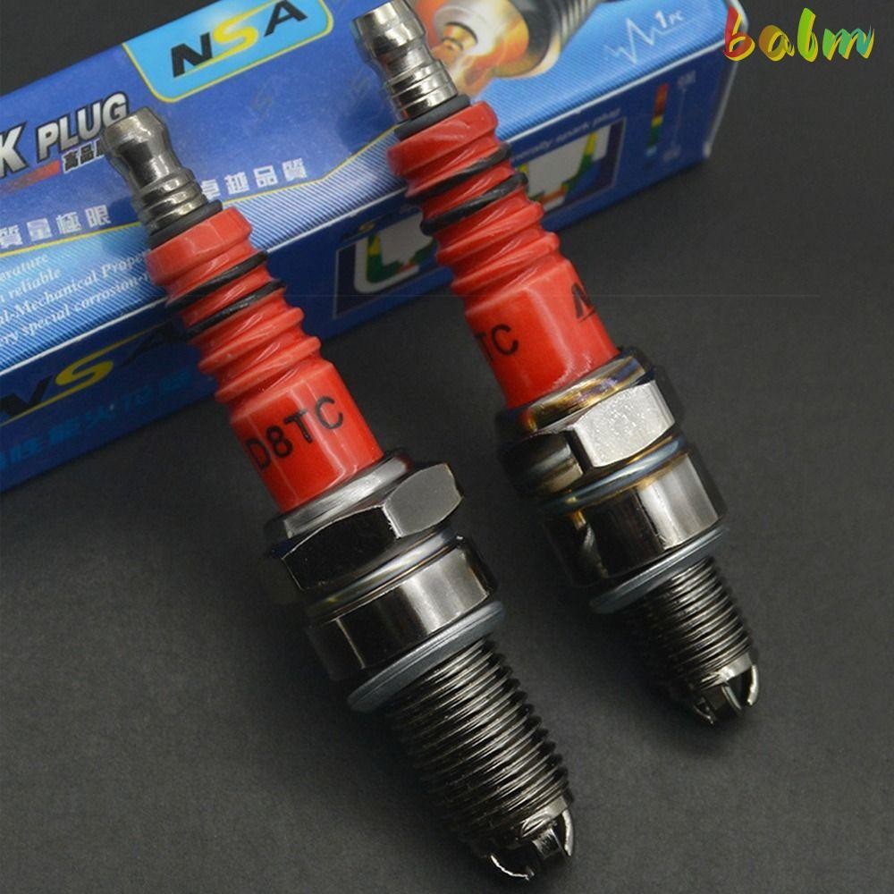 BALM Racing Sparking Plug, 3 Triple Electrode โลหะรถจักรยานยนต์ Spark Plug,เปลี่ยน A7TC D8TC Dirt Bi