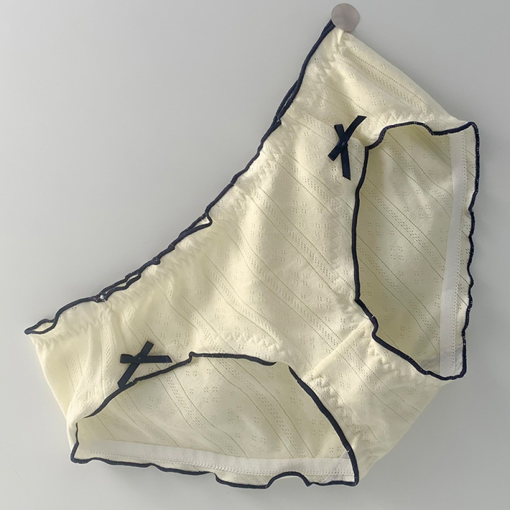 กางเกงชั้นในน่ารักกางเกงชั้นในผู้หญิง สามเหลี่ยม ผ้าฝ้าย ลายเรียบ ผ้านุ่มใส่สบาย lzboi 9 th ✨novembe