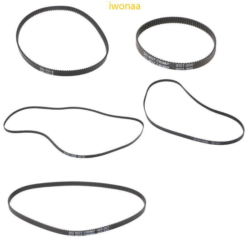 Iwo GT2 Timing Belt Closed Loop 3D Printer Accessory 2GT 6mm Closed Synchronous Belt