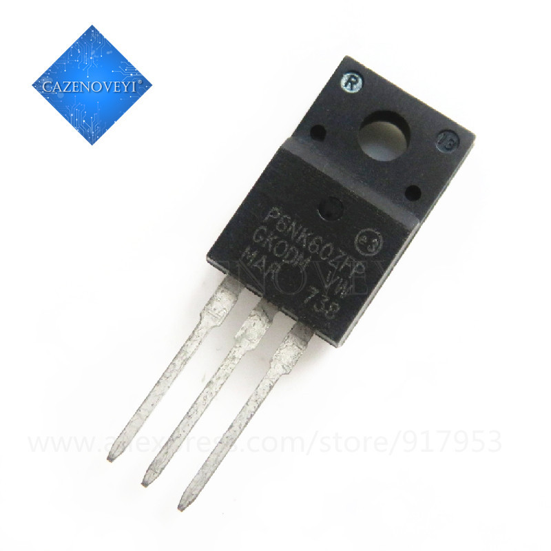 10 ชิ้น STP6NK60ZFP STP6NK60ZF STP6NK60Z STP6NK60 P6NK60ZFP P6NK60 TO-220 ชิป