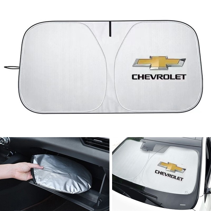 กระจกรถยนต์ Sun Shade ครอบคลุม Visors ด้านหน้าหน้าต่าง Protector Parasol สําหรับ Chevrolet Cruze Son