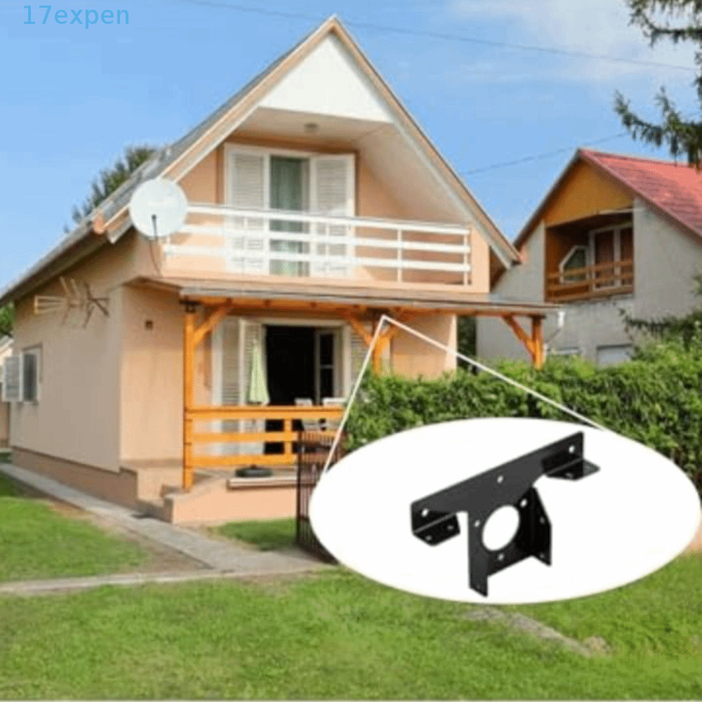 EXPEN 2 ชิ้นวงเล็บ Pergola ปรับ 3-Way Pergola มุมกรอบ, Gazebo อุปกรณ์เสริม T-รูปการกัดกร่อนความต้านท