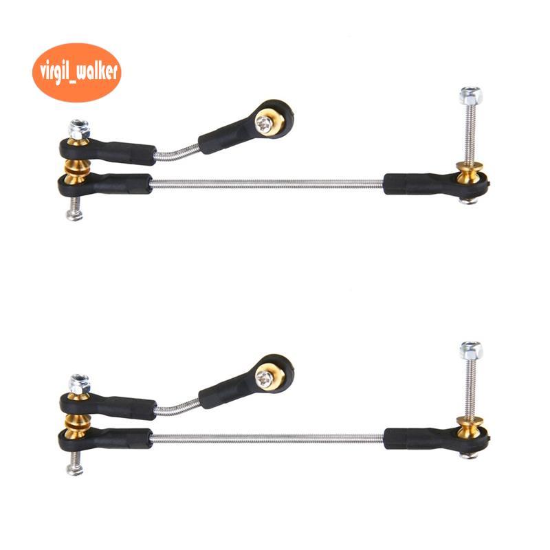 2 ชุดพวงมาลัย Link Servo Link Rod พวงมาลัยสําหรับ C14 C24 C34 B1 B14 B24 B16 B36 1/16 RC รถอะไหล่