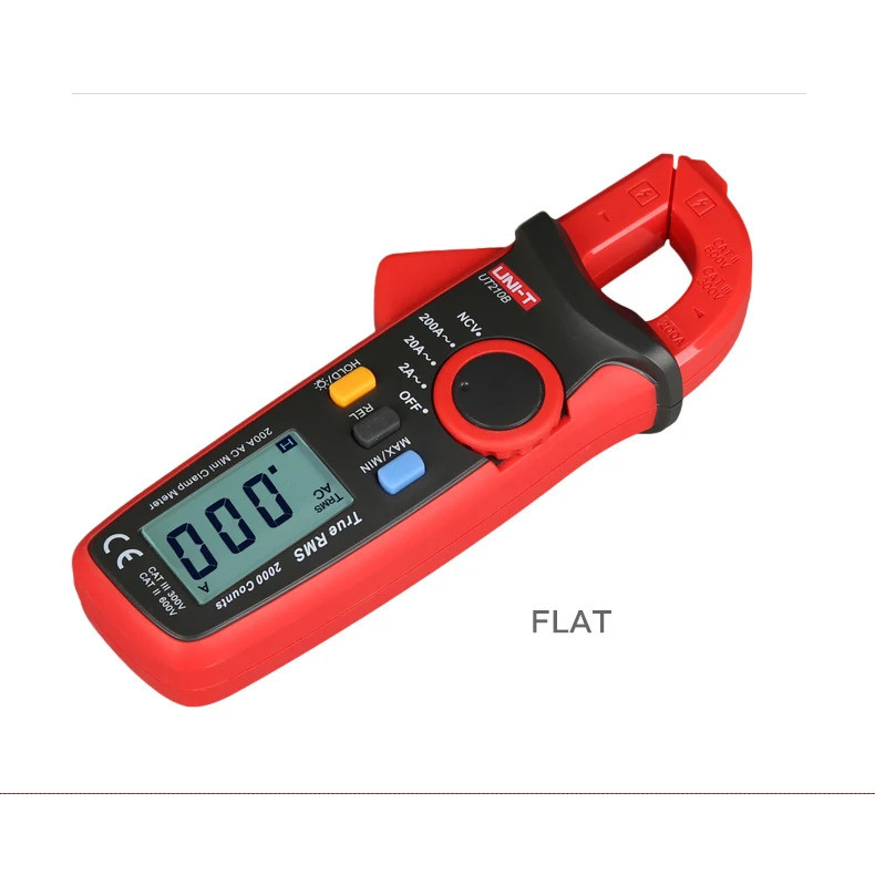 Professional UNI-T แคลมป์มิเตอร์ดิจิตอล UT210E UT210D AC Current Mini Clamp Multimeter True RMS คีมแ