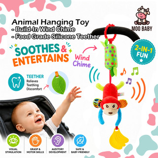 Moo Baby Mainan Gantung Baby Kereta Hanging Toys for Baby Rattle Toys for Baby Stroller Toys Baby Cot Toys Toddler Toy