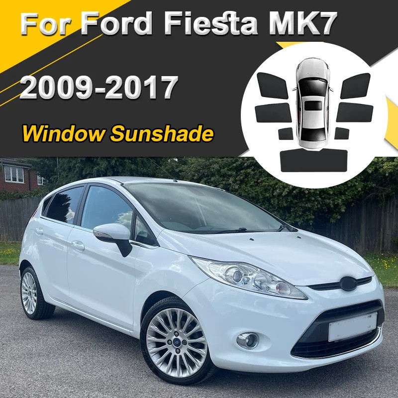 Sun Shades สําหรับ Ford Fiesta MK7 อุปกรณ์เสริม Mk6 Mark VI B299 2009-2017 5 ประตู Hatchback Sunshad
