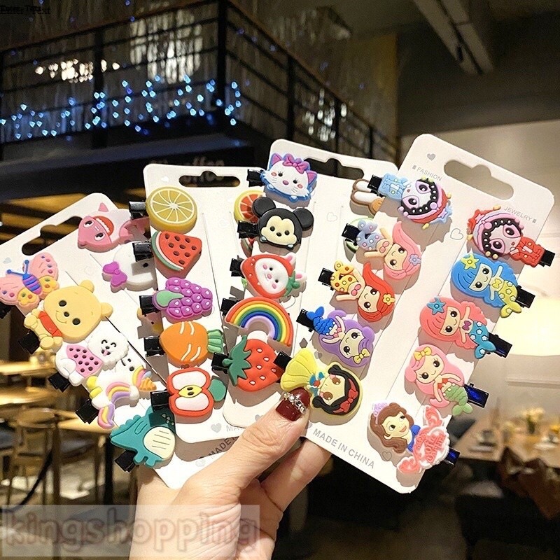 365 A72(ร้านไทย) กิ๊บติดผมรูปการ์ตูน 11ลาย คละลาย(เครื่องประดับสำหรับเด็ก-อุปกรณ์ติดผม)