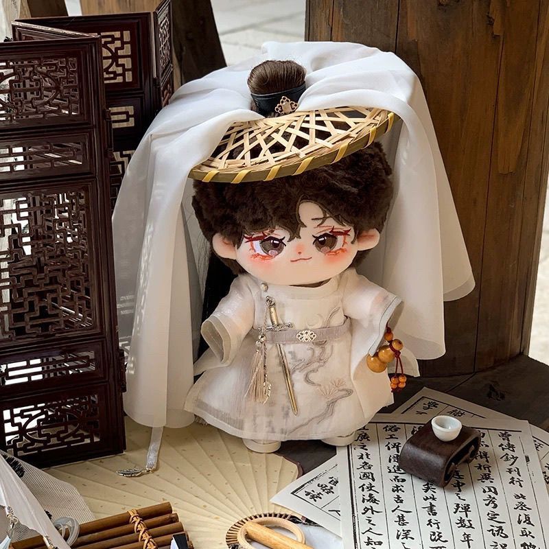 原创棉花娃娃20cm娃衣酒& 中仙古风玩偶衣服套装仙气无属国风套装20cm Cotton Doll Dress Cute Trendy Summer Plush Doll Set Accessorie