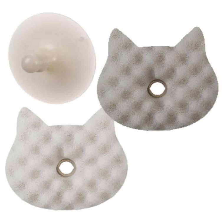 Character Scrubber Foamable Scrubber Tumbler Scrubber Cat 2p