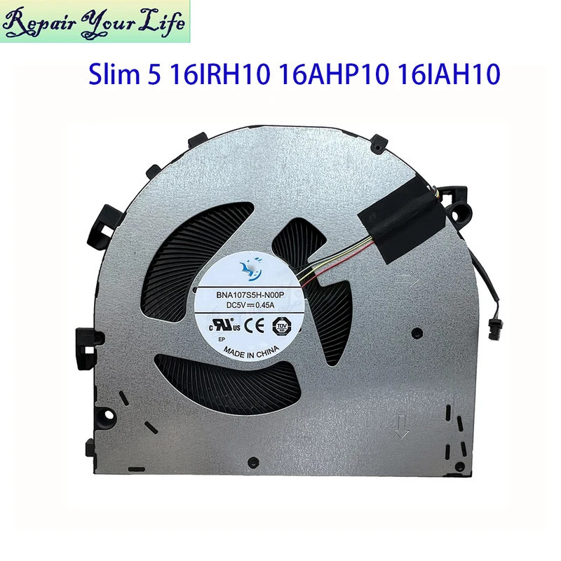 * พัดลม CPU แล็ปท็อป Cooler สําหรับ Lenovo IdeaPad Slim 5 16AHP10 16IAH10 16AKP10 16ARP10 16IRH10R ห