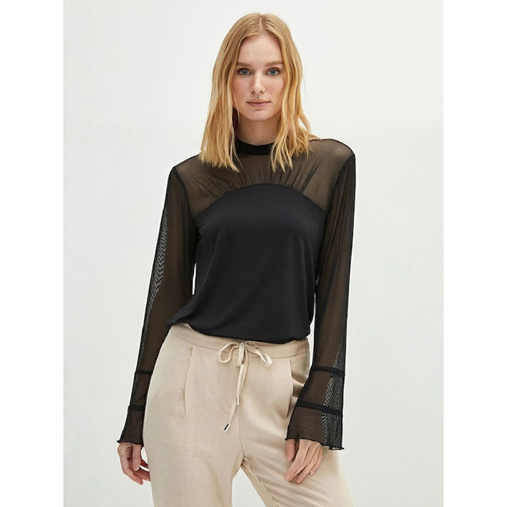 American Middle-Made Classic adr * ~ Commuter Intelligence @ ตาข่ายครึ่งคอปกสูง Micro-Layered เสื้อแ