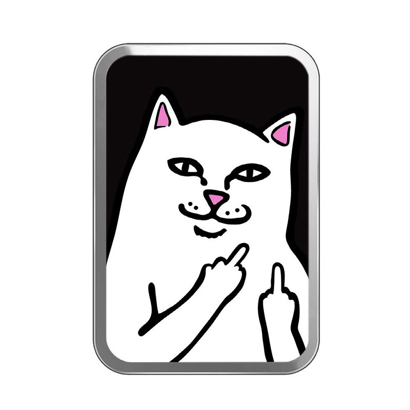 magsafe stand griptok magsafe Mi Mi Mi Mi Middle Finger Cat Magnetic Card Holder ขายึดแบบพับได้เหมาะ