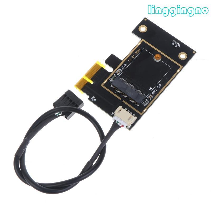 RR PCI-E 1X สําหรับ M 2 NGFF เดสก์ท็อป WI-FI อะแดปเตอร์สําหรับ AX200 9260AC 8260AC 7265AC 72