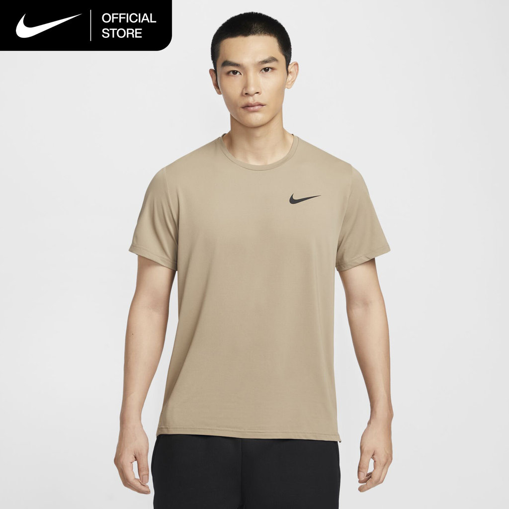 Nike Dri-Fit Men's Pro Short-Sleeve Top - Khaki [CZ1182-247]