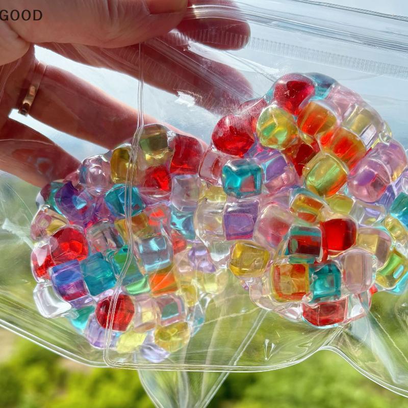 [GD] Squishy Balls ลูกปัดน้ําแข็งความเครียดบรรเทาของเล่น Super Soft Sensory Fidget ของเล่นเด็กผู้ใหญ่ความวิตกกังวลผ่อนคลายบีบของขวัญ TH
