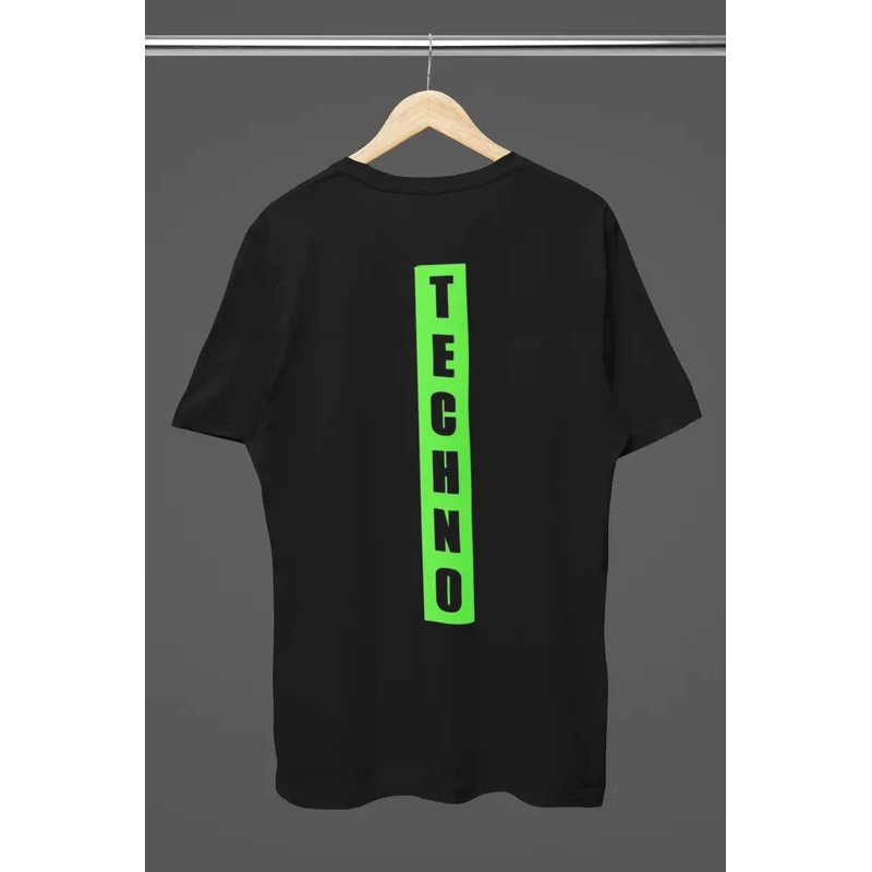 [มีสินค้า] เสื้อยืด Neon Green Techno EDM แนวเรฟ คลับแวร์ แขนสั้น ยูนิเซ็กส์ สำหรับผู้ชายและผู้หญิง 