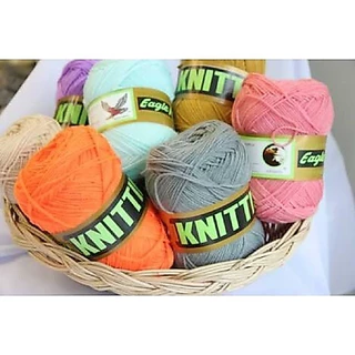 ไหมพรมอีเกิล Eagle ไหมอีเกิ้ล 420หลา 🧶 มี 105 สี (ม้วนใหญ่) ไหมคุณภาพดี ไหมพรม