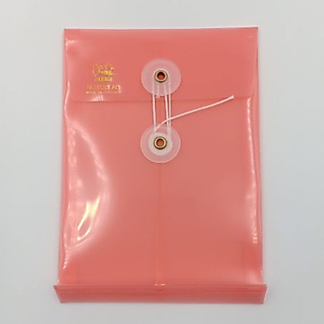 ซองพลาสติกผูกเชือกขยายข้าง FLAMINGO 936A6 ขนาด A6 (12.5 x 17.5 ซม.) แนวตั้ง