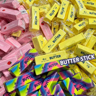 [🇹🇭⚡12Hจัดส่ง] 1-5 ชิ้น 24 เซนติเมตรเนยติดบีบของเล่นสตรอเบอร์รี่และสีสันช้า Rising Squishy Butter Stick Antistress Fidget ของเล่นความเครียดบรรเทาสําหรับความวิตกกังวลออทิสติกของขวัญ