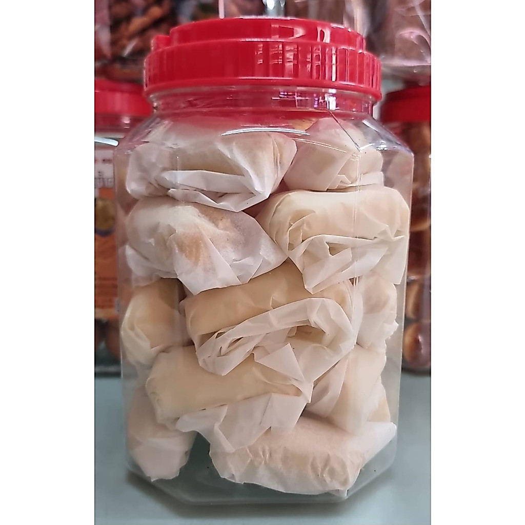 ขนมตัวหนอนไส้สัปปะรด ขนมขวดโหล อร่อยพอดีคำ