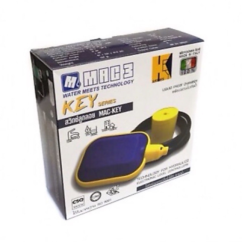 Mac3 สวิทช์ลูกลอยไฟฟ้า  รุ่น Key (Italy) Float switch