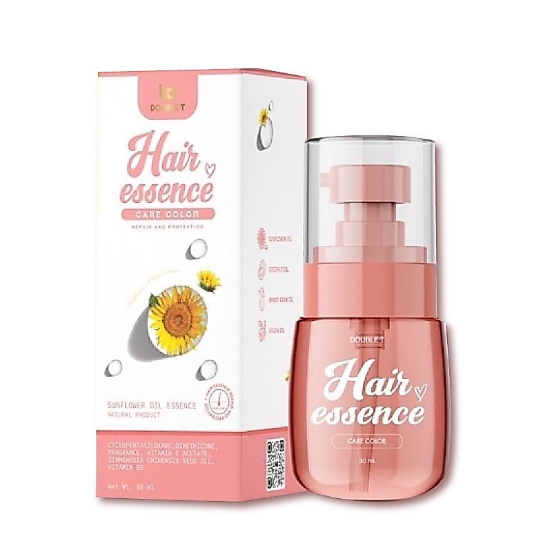 (สีชมพู)Double T Hair Essence Care Color : ดับเบิ้ล ที แฮร์เอสเซนส์ แคร์อ คัลเลอร์ (ปริมาณ30ml.)