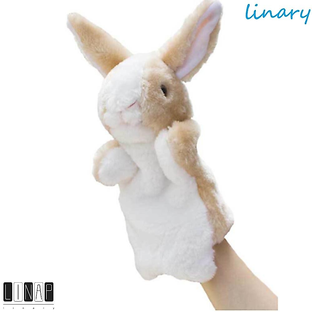 Culinaryhv ตุ๊กตาหุ่นมือกระต่ายตุ๊กตาสัตว์นุ่มน่ารัก 8 สีหุ่นนิ้วมือเล่าเรื่อง