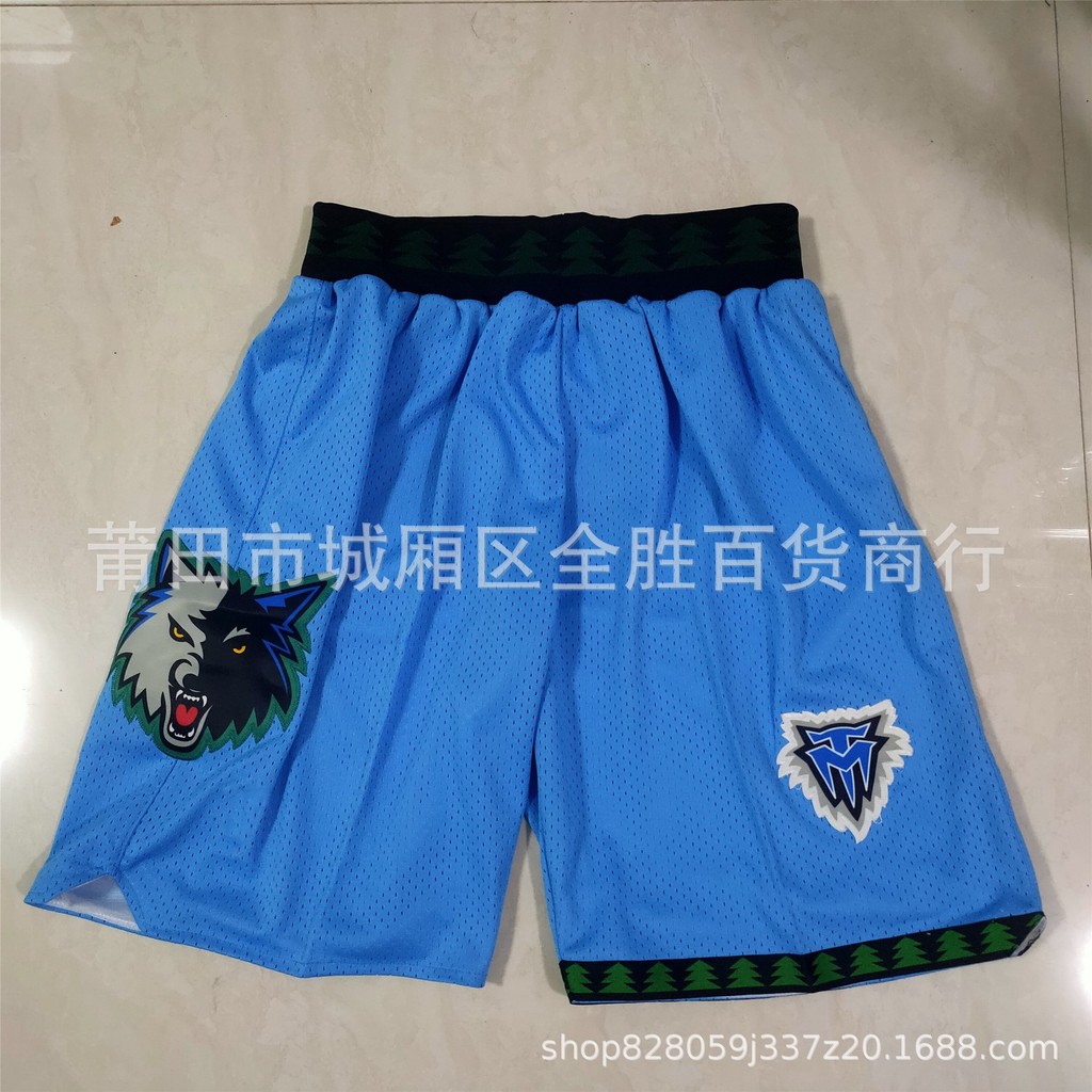 Ready Stock Jersey Forest Wolves 21#复古 กางเกงขาสั้น กางเกงบาสเก็ตบอล